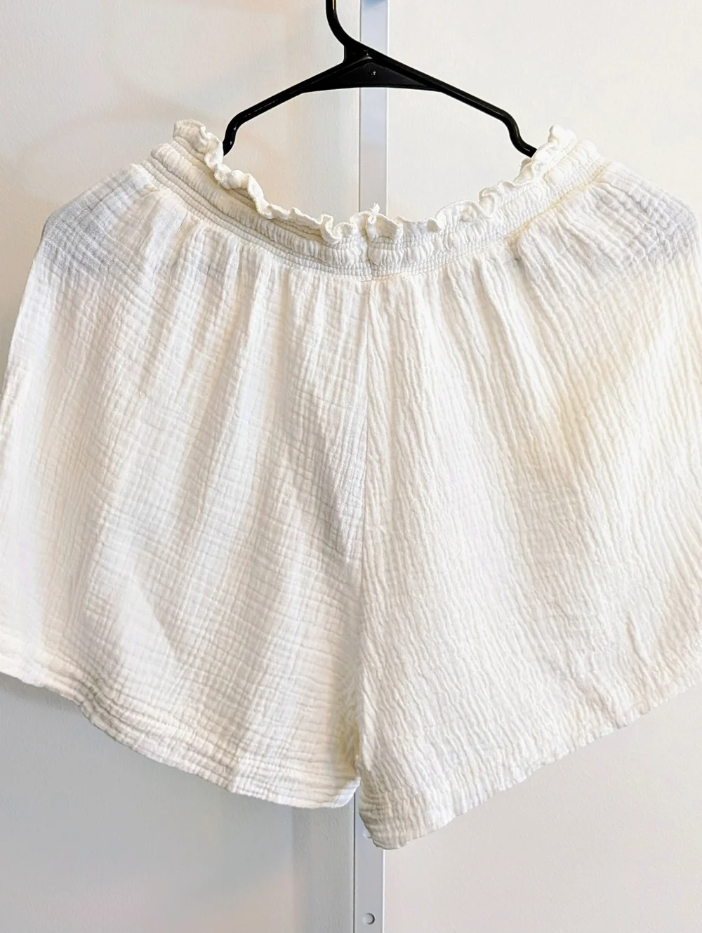 NWT Hello Nite Textured Gauze Lounge Shorts - White Sand - Picture 5 of 5